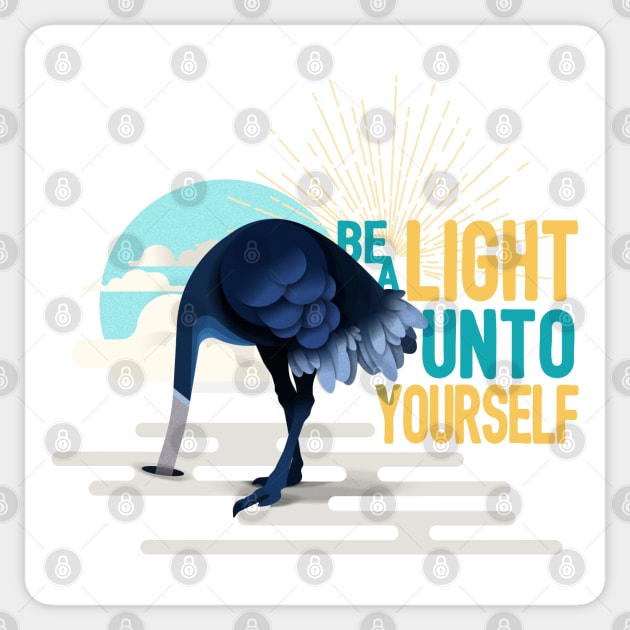 Be a Light Unto Yourself Sticker by FITmedia